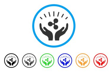 Refah eller yuvarlak simge dalgalanma