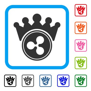 Dalgalanma Crown simgesi çerçeveli