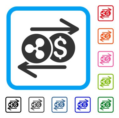 Dalgalanma Doları döviz okları simge çerçeveli