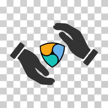 Nem koruma eller vektör simgesi