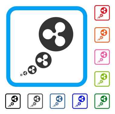 Dalgalanma enflasyon simgesi çerçeveli