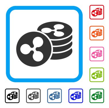 Dalgalanma sikke simge çerçeveli