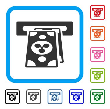 Dalgalanma Atm Terminal simgesi çerçeveli