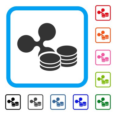 Dalgalanma sikke simge çerçeveli