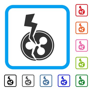 Crash yıldırım çerçeveli ikonuna dalgalanma