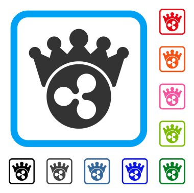 Dalgalanma Crown simgesi çerçeveli