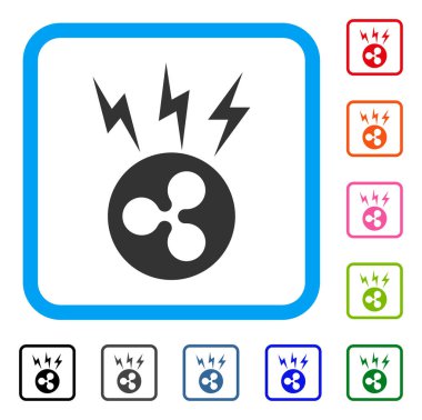 Dalgalanma Lightning'ler simgesi çerçeveli