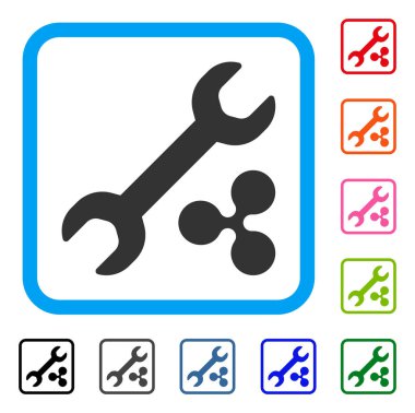 Dalgalanma onarmak fiyat simgesi çerçeveli