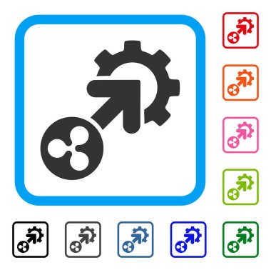 Dalgalanma Tümleştirme Cog simgesi çerçeveli