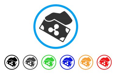 Nakit ödeme yuvarlak simge dalgalanma