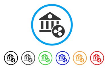 Dalgalanma banka simgesi yuvarlak