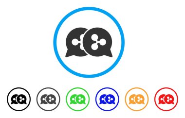 Dalgalanma yuvarlak simge teklifleri