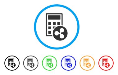 Yuvarlak hesap makinesi simge dalgalanma