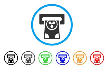 Kartı Terminal yuvarlak simge dalgalanma