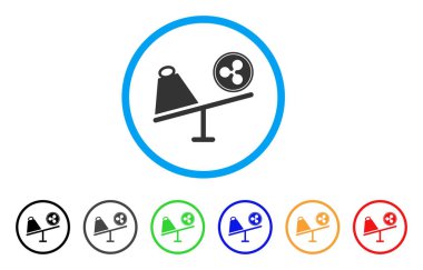 Bozuk para ticaret Swing yuvarlak simge dalgalanma