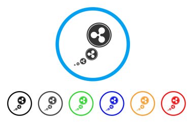 Enflasyon yuvarlak simge dalgalanma