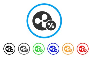 Yüzde yuvarlak simge dalgalanma