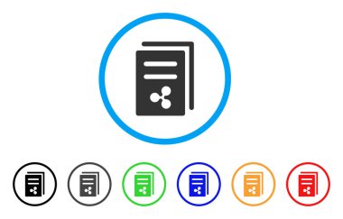 Fiyat kopyası yuvarlak simge dalgalanma