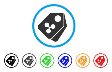 Fiyat etiketleri yuvarlak simge dalgalanma