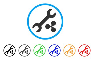 Onarım maliyet yuvarlak simge dalgalanma