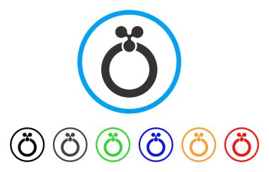 Yüzük Yuvarlak simge dalgalanma