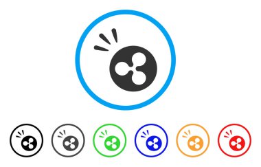 Parlatıcı yuvarlak simge dalgalanma