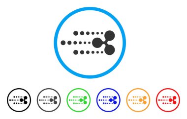 Parça yuvarlak simge dalgalanma