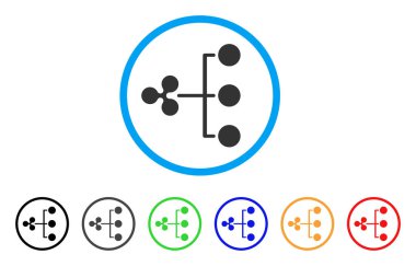 Yapısı diyagramı yuvarlak simge dalgalanma