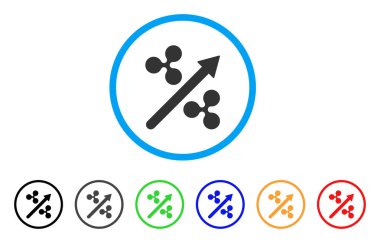 Yukarı ok yuvarlak simgesi dalgalanma