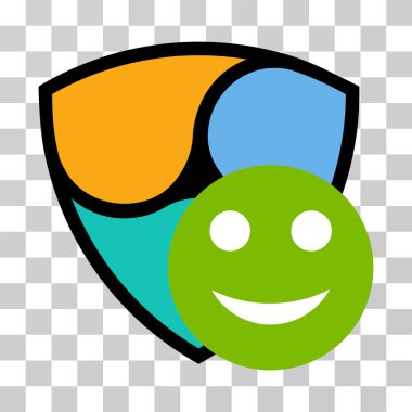 Nem pozitif gülümseme vektör simgesi