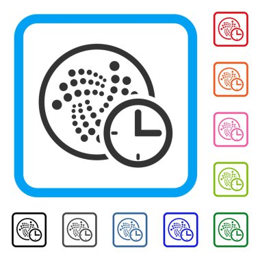 Iota kredi saat simgesi çerçeveli