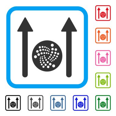 Iota gönder okları simge çerçeveli