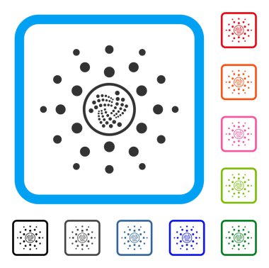 Iota Parlatıcı noktalar simge çerçeveli