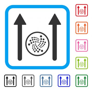 Iota gönder okları simge çerçeveli