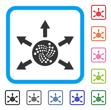Iota Fişleri Paraya Çevirme okları simge çerçeveli