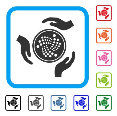 Iota sikke eller simgesini çerçeveli