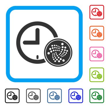 Iota sikke Saat simgesi çerçeveli