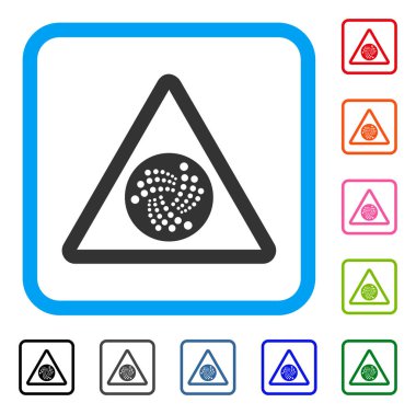 Iota tehlike simgesi çerçeveli