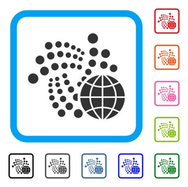 Iota küresel çerçeveli simgesi