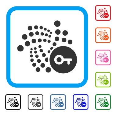 Iota anahtar simgesi çerçeveli