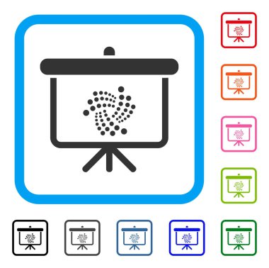 Iota tanıtım Panosu simgesi çerçeveli