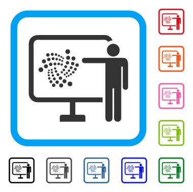 Iota proje sunumu simgesi çerçeveli