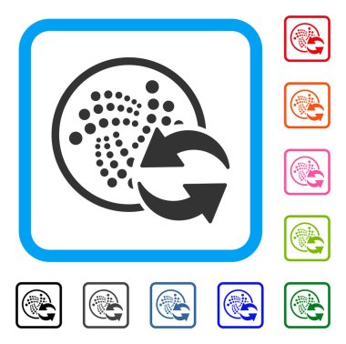 Iota yenileme simgesi çerçeveli