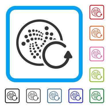 Iota iadesi simgesi çerçeveli