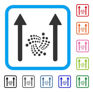Iota gönder okları simge çerçeveli