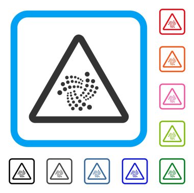 Iota uyarı simgesi çerçeveli