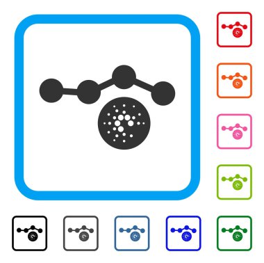 Cardano grafik simge çerçeveli