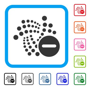 Yasak Iota simgesi çerçeveli