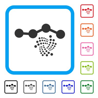 Iota grafik simge çerçeveli