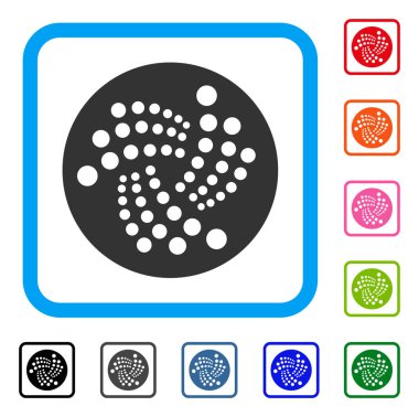 Iota para birimi simgesi çerçeveli